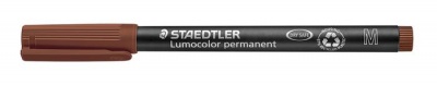 Alkoholos marker, OHP, 1 mm, STAEDTLER "Lumocolor® 317 M", barna