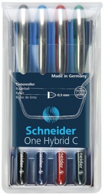 Rollertoll készlet, 0,3 mm, SCHNEIDER "One Hybrid C", 4 szín