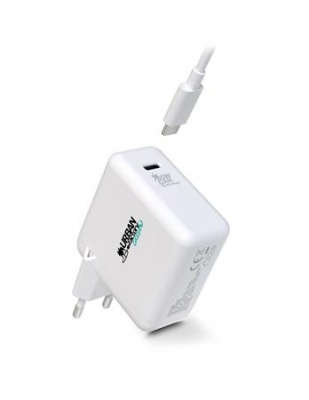 Hálózati töltő, 1xUSB-C (65W), USB-C–USB-C kábel, URBAN FACTORY